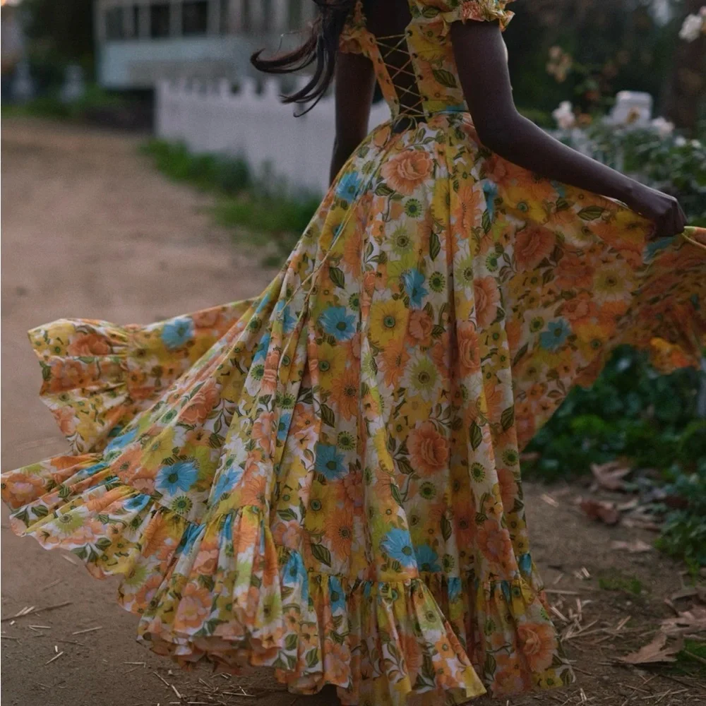 Selkie Mod Foxglove Gown XS - Picture 5 of 11
